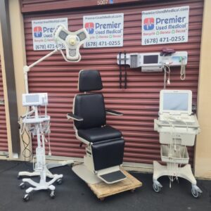 Exam Tables for Sale Ritter Midmark 491 Power Exam Chair with New Black Upholstery